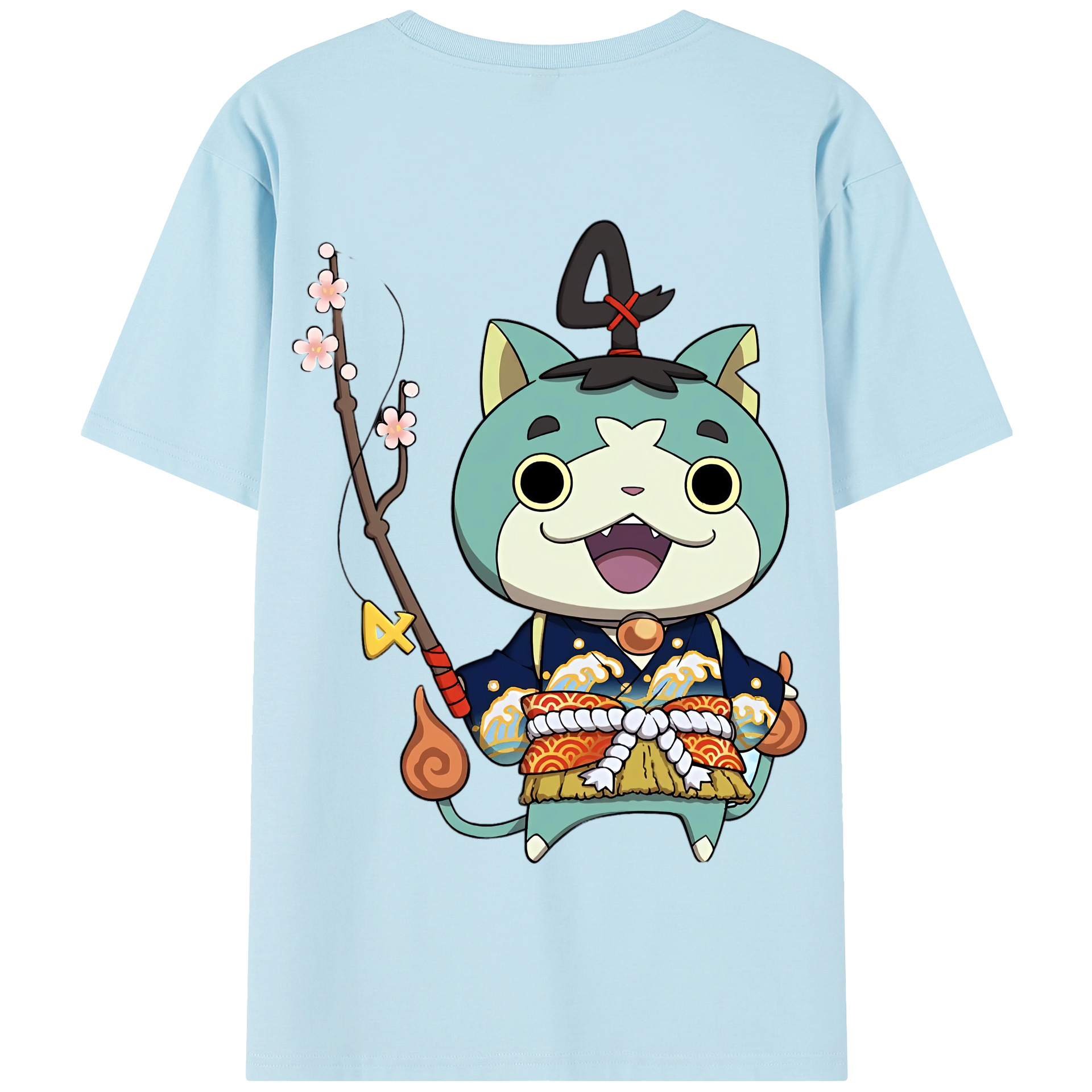 （画像用） 妖怪ウォッチ Yo-kai Watch 綿100％半袖Tシャツ（背面プリント）
